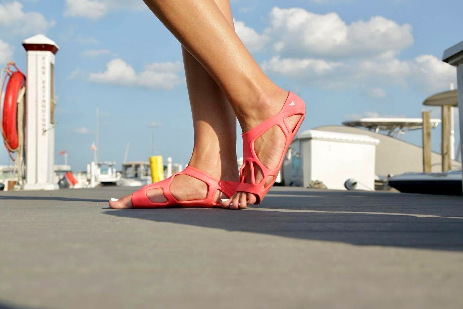 Dock and water, travel-friendly resortwear